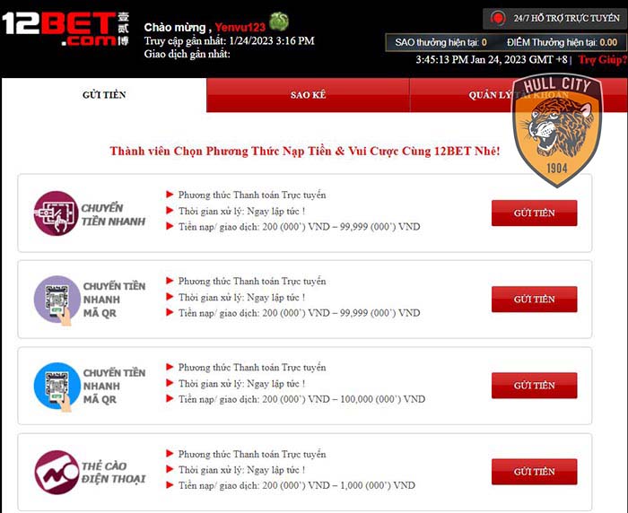 bầu cua cá cọp online