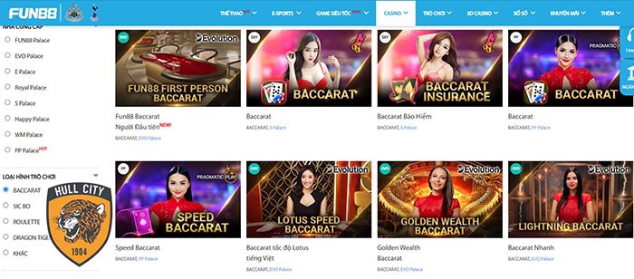 chơi baccarat online