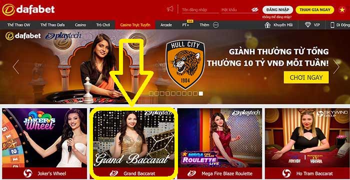 game bài baccarat trực tuyến