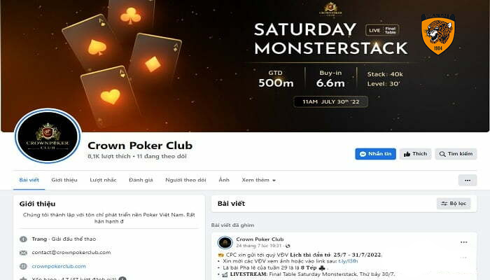 các câu lạc bộ poker ở hà nội