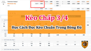 kèo chấp 3/4 nghĩa là sao
