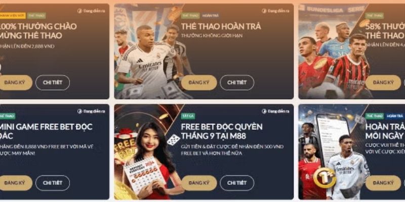 Nạp rút thưởng tại nhà cái M88 dễ dàng và nhanh chóng